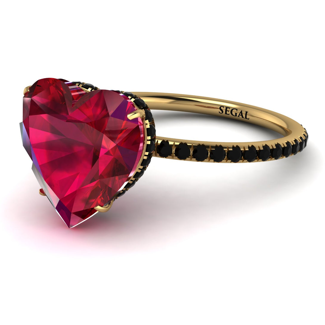 Heart Shape Ruby Ring - Noelle No. 40