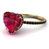Heart Shape Ruby Ring - Noelle No. 40
