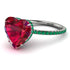 Heart Shape Ruby Ring - Noelle No. 27