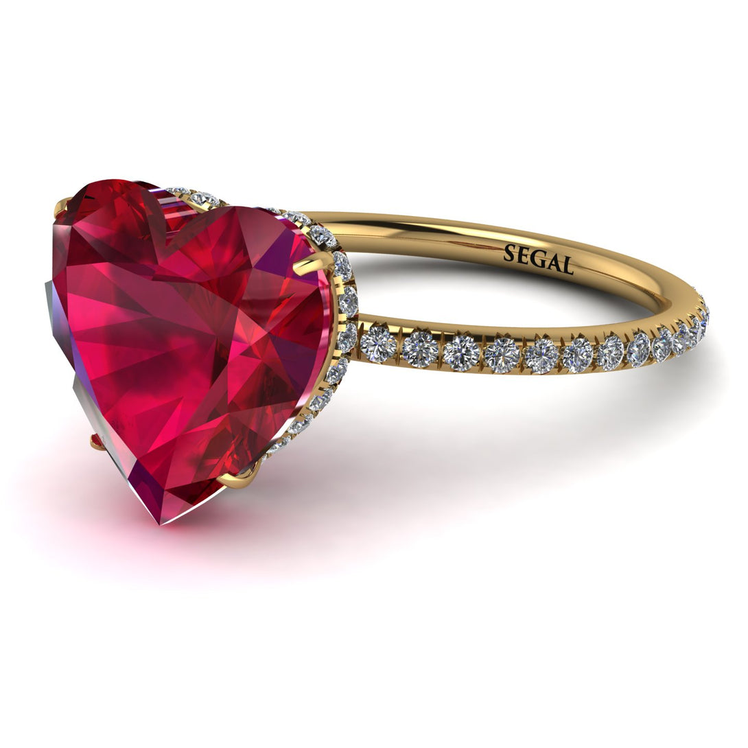 Heart Shape Ruby Ring - Noelle No. 10