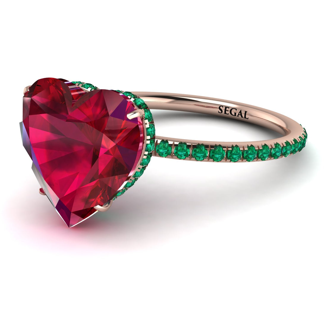 Heart Shape Ruby Ring - Noelle No. 26
