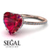Heart Shape Ruby Ring - Noelle No. 11