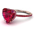 Heart Shape Ruby Ring - Noelle No. 56