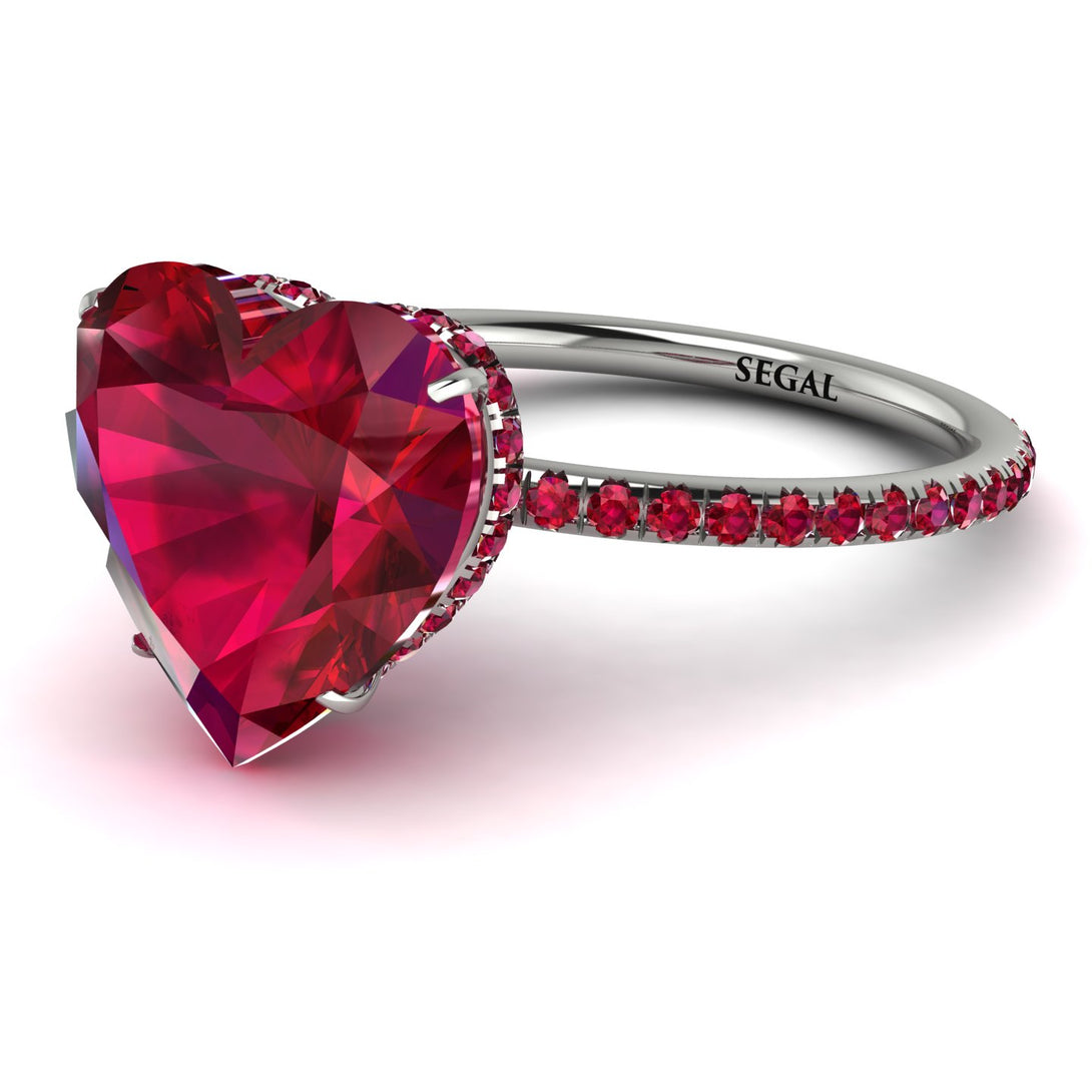 Heart Shape Ruby Ring - Noelle No. 57