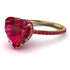 Heart Shape Ruby Ring - Noelle No. 55