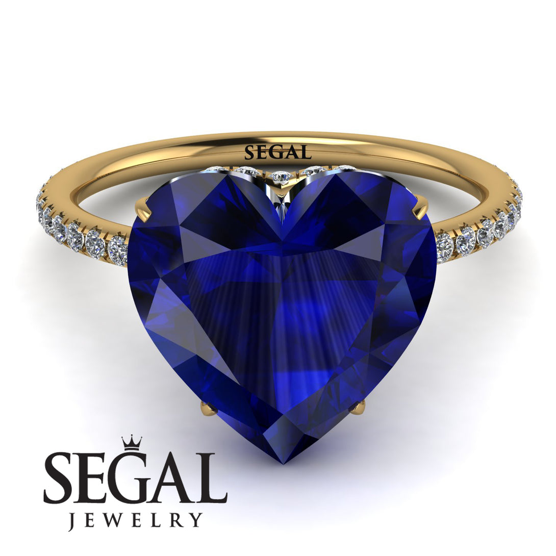 Heart Shape Sapphire Ring - Noelle No. 13