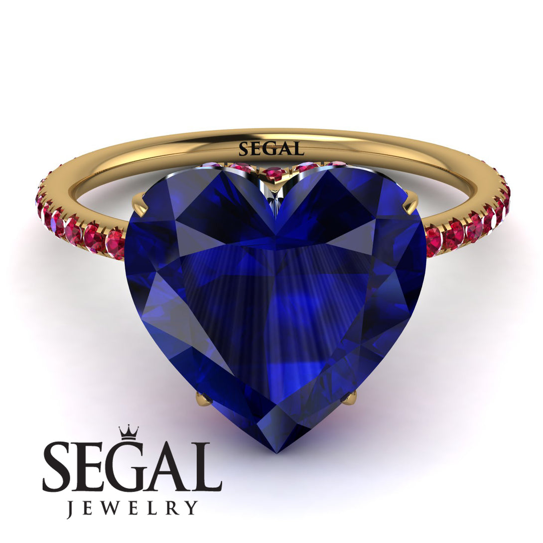 Heart Shape Sapphire Ring - Noelle No. 58