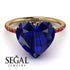 Heart Shape Sapphire Ring - Noelle No. 58