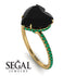 Heart Shape Black Diamond Ring - Noelle No. 22 image 2