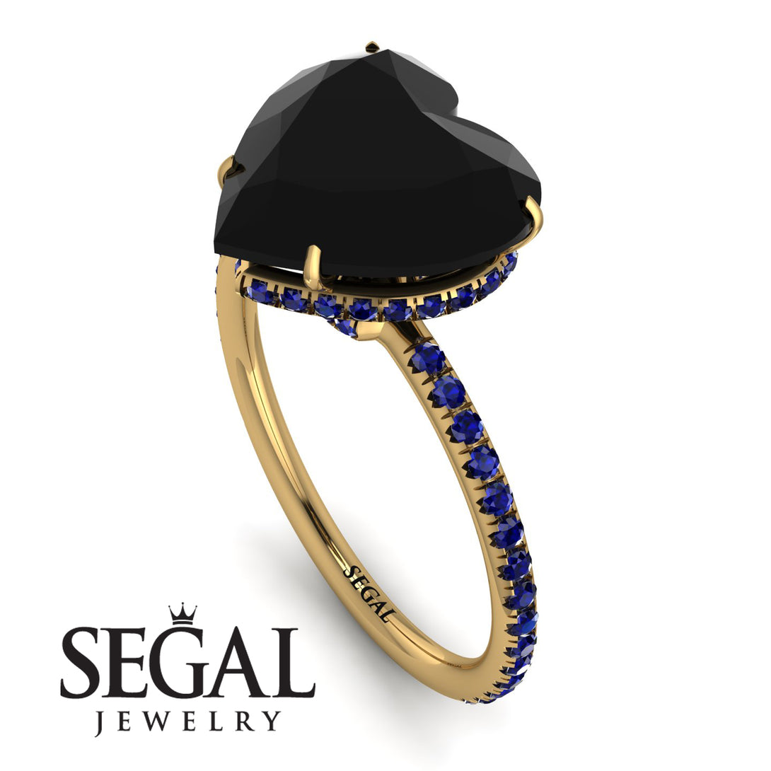 Heart Shape Black Diamond Ring - Noelle No. 67