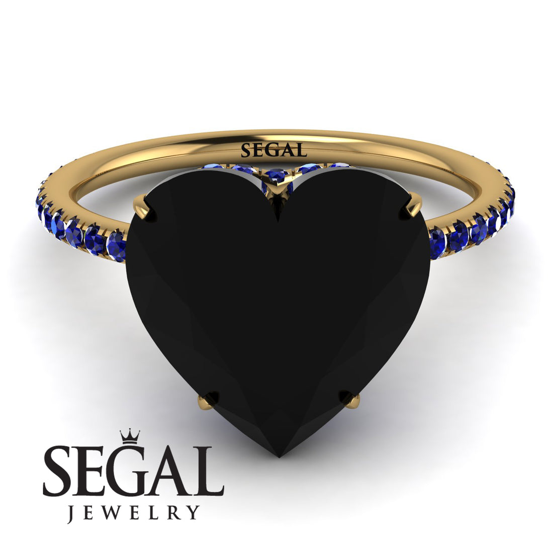 Heart Shape Black Diamond Ring - Noelle No. 67