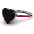 Heart Shape Black Diamond Ring - Noelle No. 54