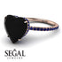Heart Shape Black Diamond Ring - Noelle No. 68 image 10