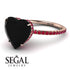 Heart Shape Black Diamond Ring - Noelle No. 53 image 10
