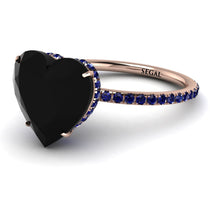 Heart Shape Black Diamond Ring - Noelle No. 68 image 1