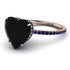 Heart Shape Black Diamond Ring - Noelle No. 68 image 1