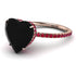 Heart Shape Black Diamond Ring - Noelle No. 53 image 1