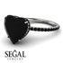 Heart Shape Black Diamond Ring - Noelle No. 39 image 15