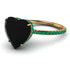 Heart Shape Black Diamond Ring - Noelle No. 22