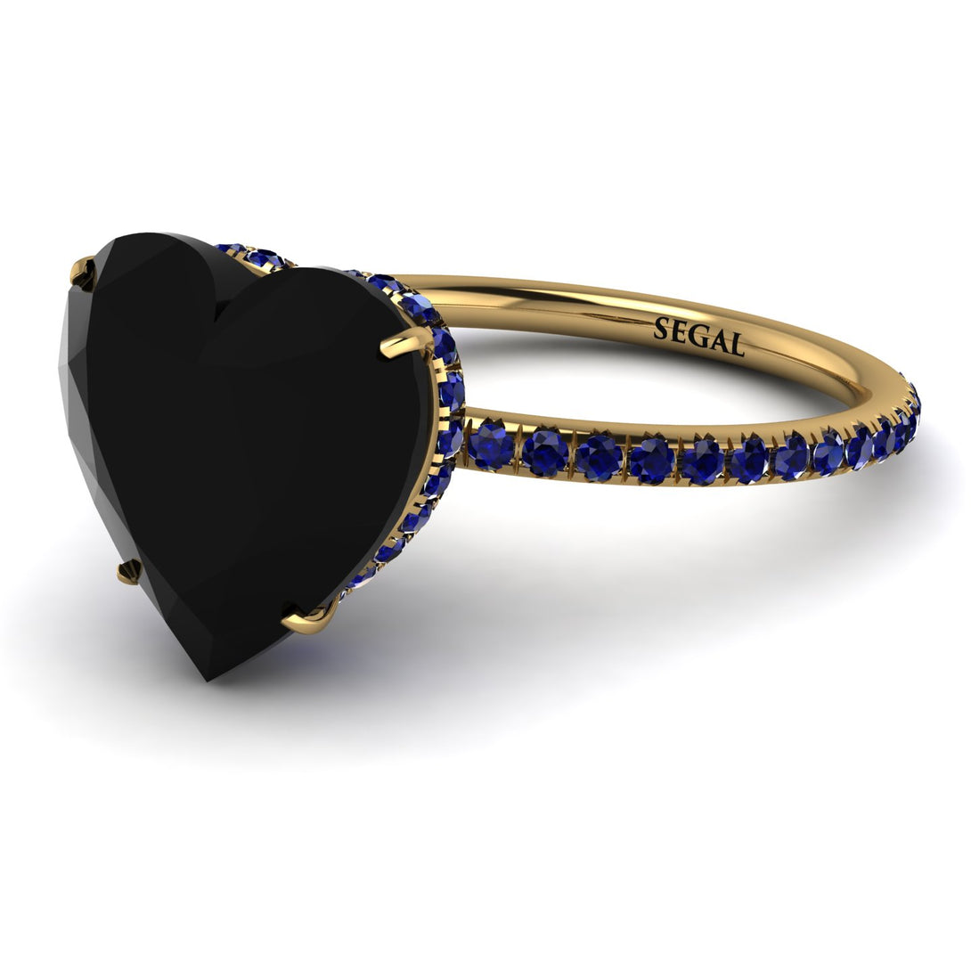 Heart Shape Black Diamond Ring - Noelle No. 67