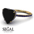 Heart Shape Black Diamond Ring - Noelle No. 67