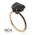 Heart Shape Black Diamond Ring - Noelle No. 38 image 5