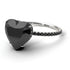 Heart Shape Black Diamond Ring - Noelle No. 39