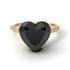 Heart Shape Black Diamond Ring - Noelle No. 7 image 3