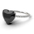 Heart Shape Black Diamond Ring - Noelle No. 9 image 1