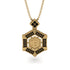 Hexagon Black Diamond Bitcoin Pendant - Jeremiah No. 19