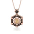 Hexagon Black Diamond Bitcoin Pendant - Jeremiah No. 20 image 1