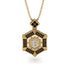 Hexagon Black Diamond Bitcoin Pendant - Jeremiah No. 25 image 1