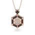 Hexagon Black Diamond Bitcoin Pendant - Jeremiah No. 26 image 1