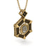 Hexagon Black Diamond Bitcoin Pendant - Jeremiah No. 25