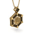 Hexagon Black Diamond Bitcoin Pendant - Jeremiah No. 19
