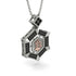 Hexagon Black Diamond Bitcoin Pendant - Jeremiah No. 24 image 2