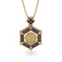 Hexagon Sapphire Bitcoin Pendant - Jeremiah No. 37