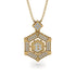Hexagon Diamond Bitcoin Pendant - Jeremiah No. 7