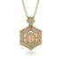 Hexagon Diamond Bitcoin Pendant - Jeremiah No. 4