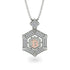 Hexagon Diamond Bitcoin Pendant - Jeremiah No. 6