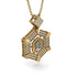Hexagon Diamond Bitcoin Pendant - Jeremiah No. 7