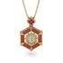 Hexagon Ruby Bitcoin Pendant - Jeremiah No. 34