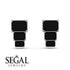 Hidden Diamonds Emerald Black Diamond Earrings - Briella No. 9 image 5