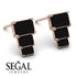 Hidden Diamonds Emerald Black Diamond Earrings - Briella No. 8
