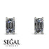Hidden Diamonds Emerald Cut Diamond Earrings - Angel No. 63 image 13
