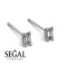 Hidden Diamonds Emerald Cut Diamond Earrings - Angel No. 48 image 3