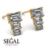 Hidden Diamonds Emerald Diamond Earrings - Briella No. 1 image 2