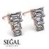 Hidden Diamonds Emerald Diamond Earrings - Briella No. 2
