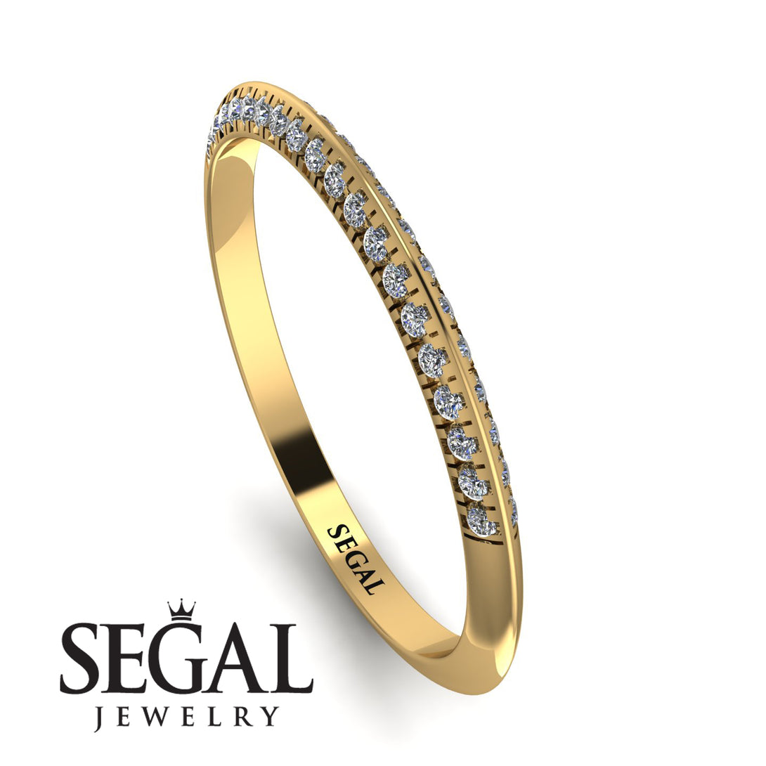 Hidden Diamond Wedding Band - Anastasia No. 1