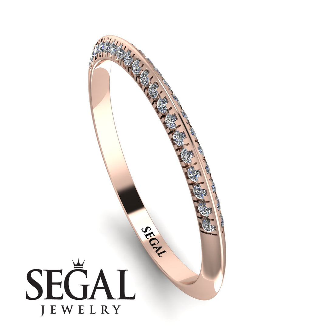 Hidden Diamond Wedding Band - Anastasia No. 2